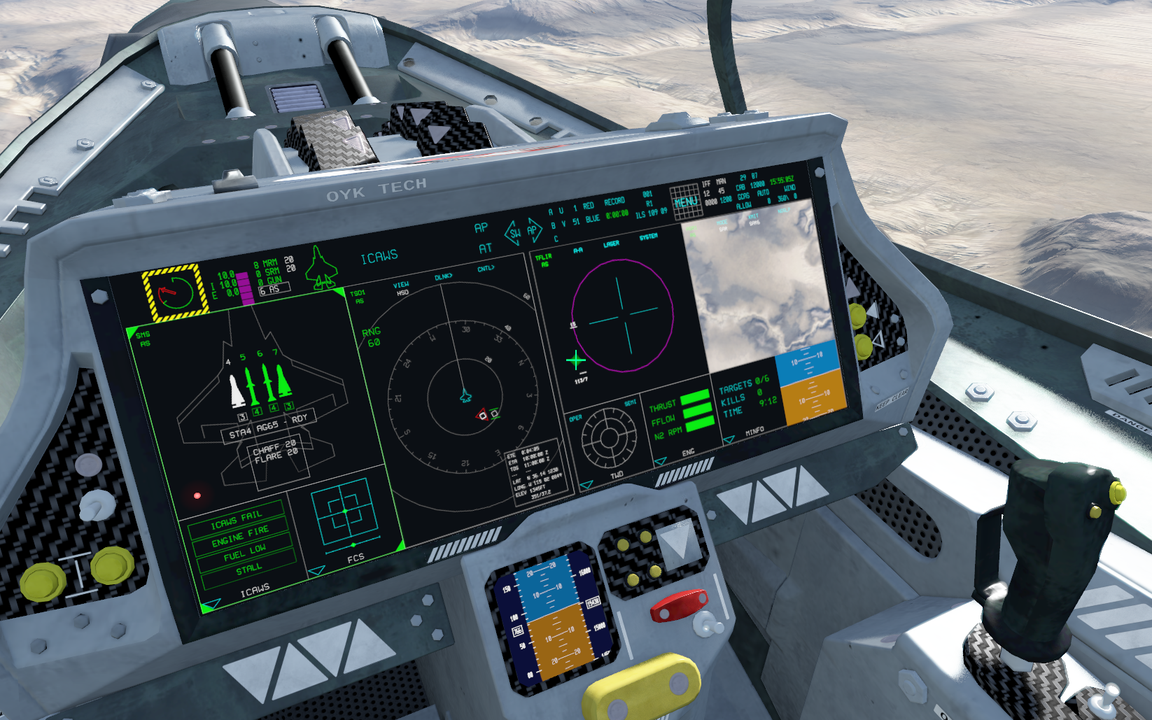 F-35 display layout